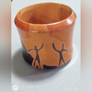 Vintage Thick Wooden Philippine Barkhor Bracelet